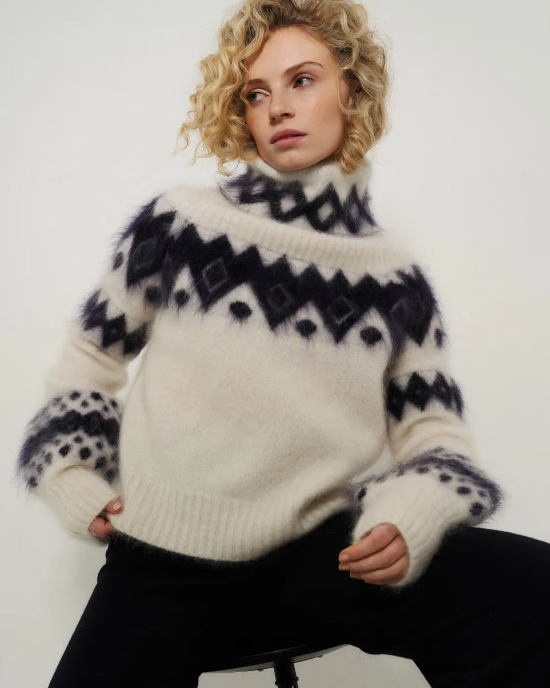 Kylie Chunky Sweater - Bright White