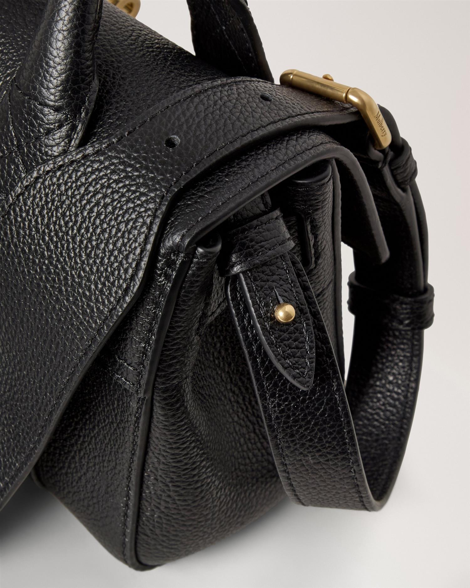 Mini Heritage Bayswater Small Classic Grain Black