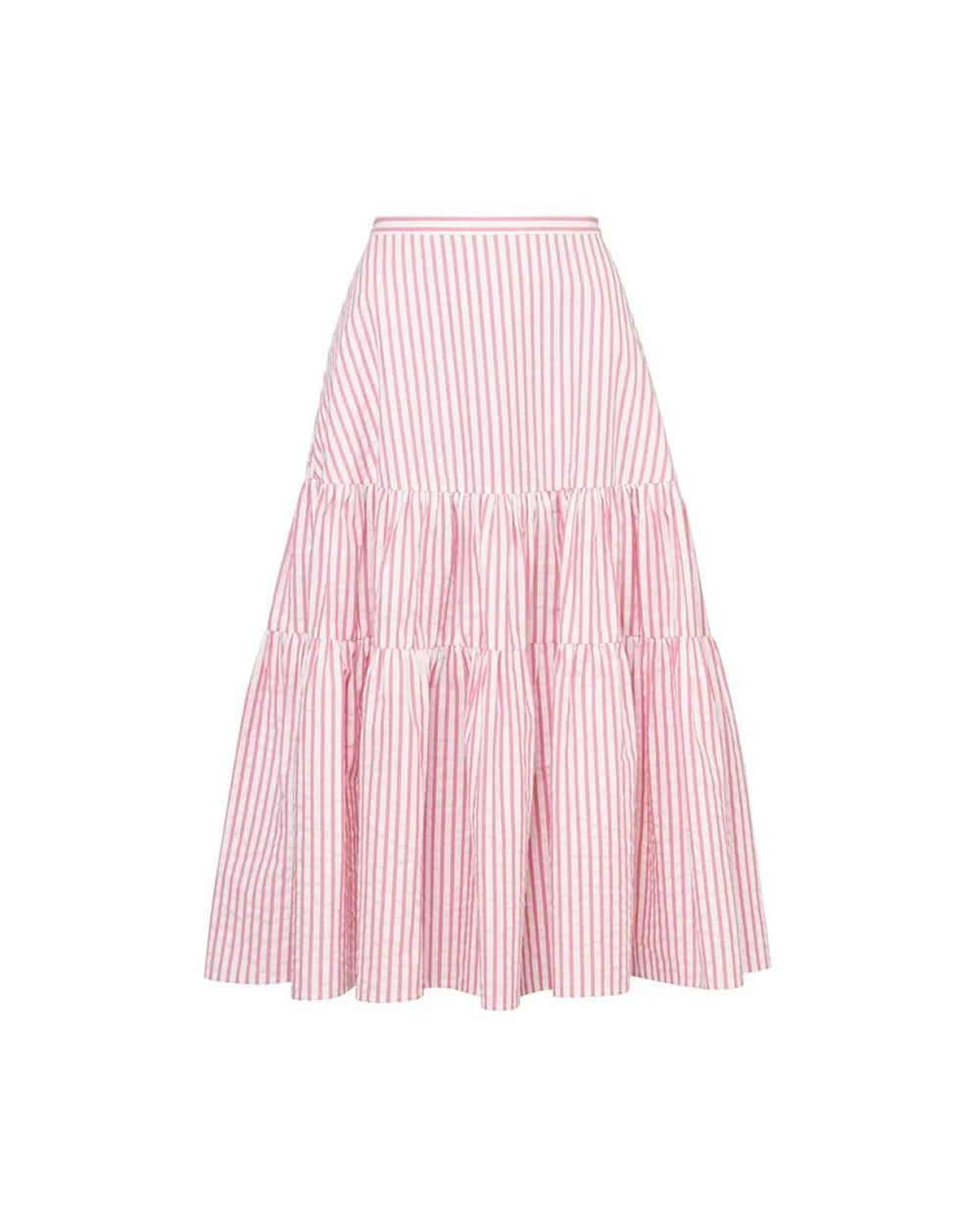 Seersucker Flounce Skirt