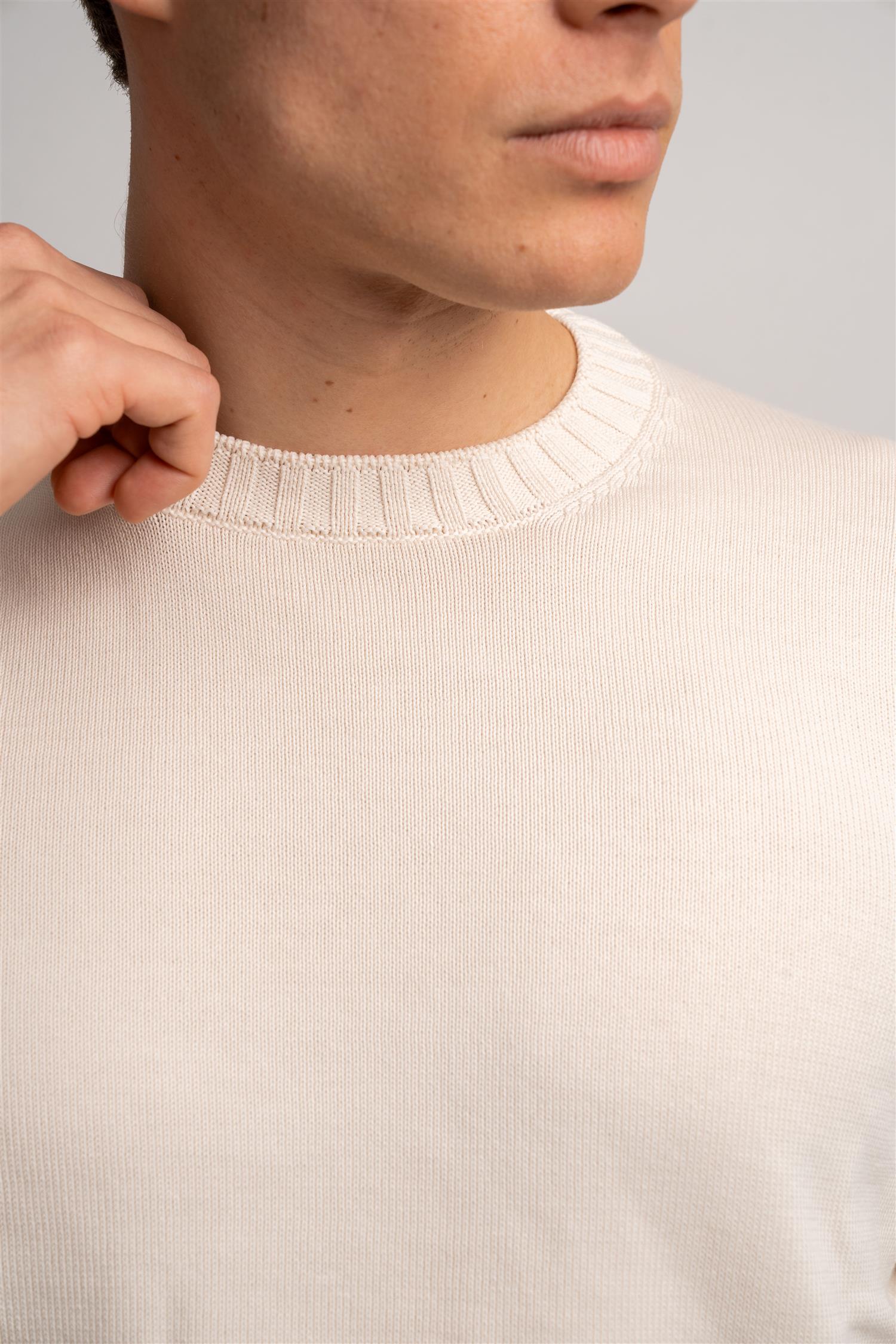 Cotton Crewneck - Off-White