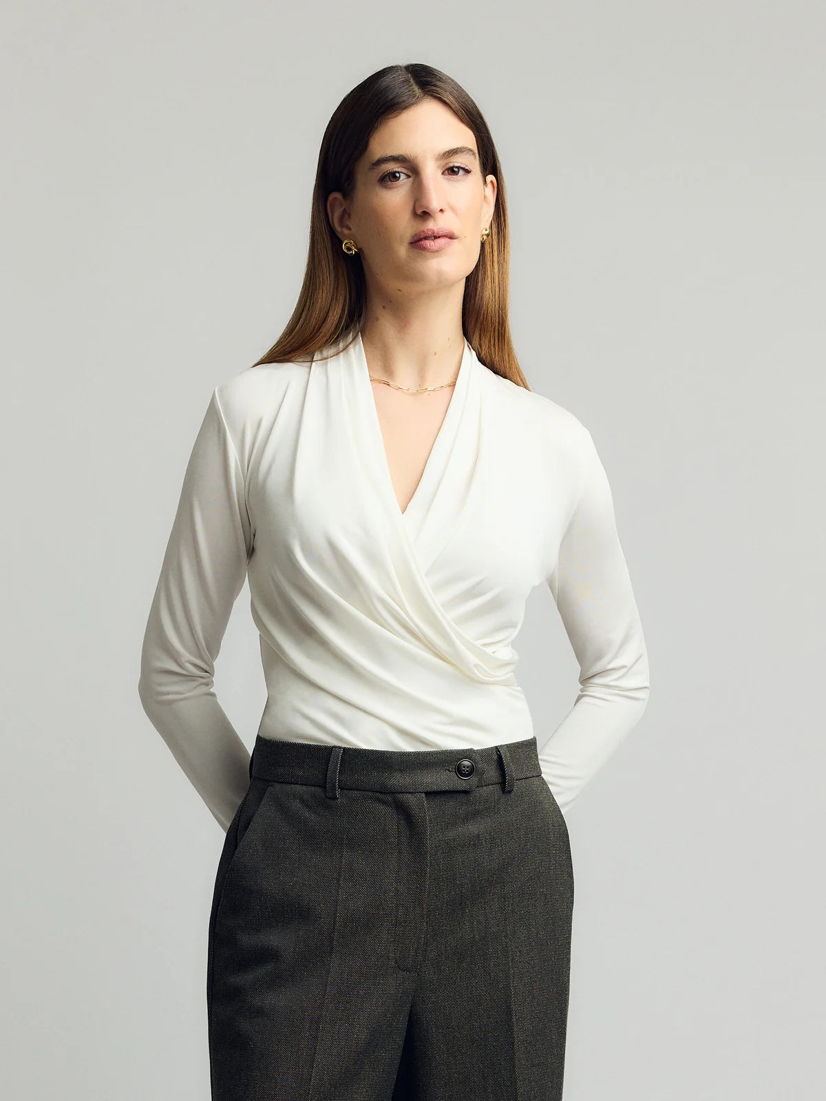 Fifi top Chalk White