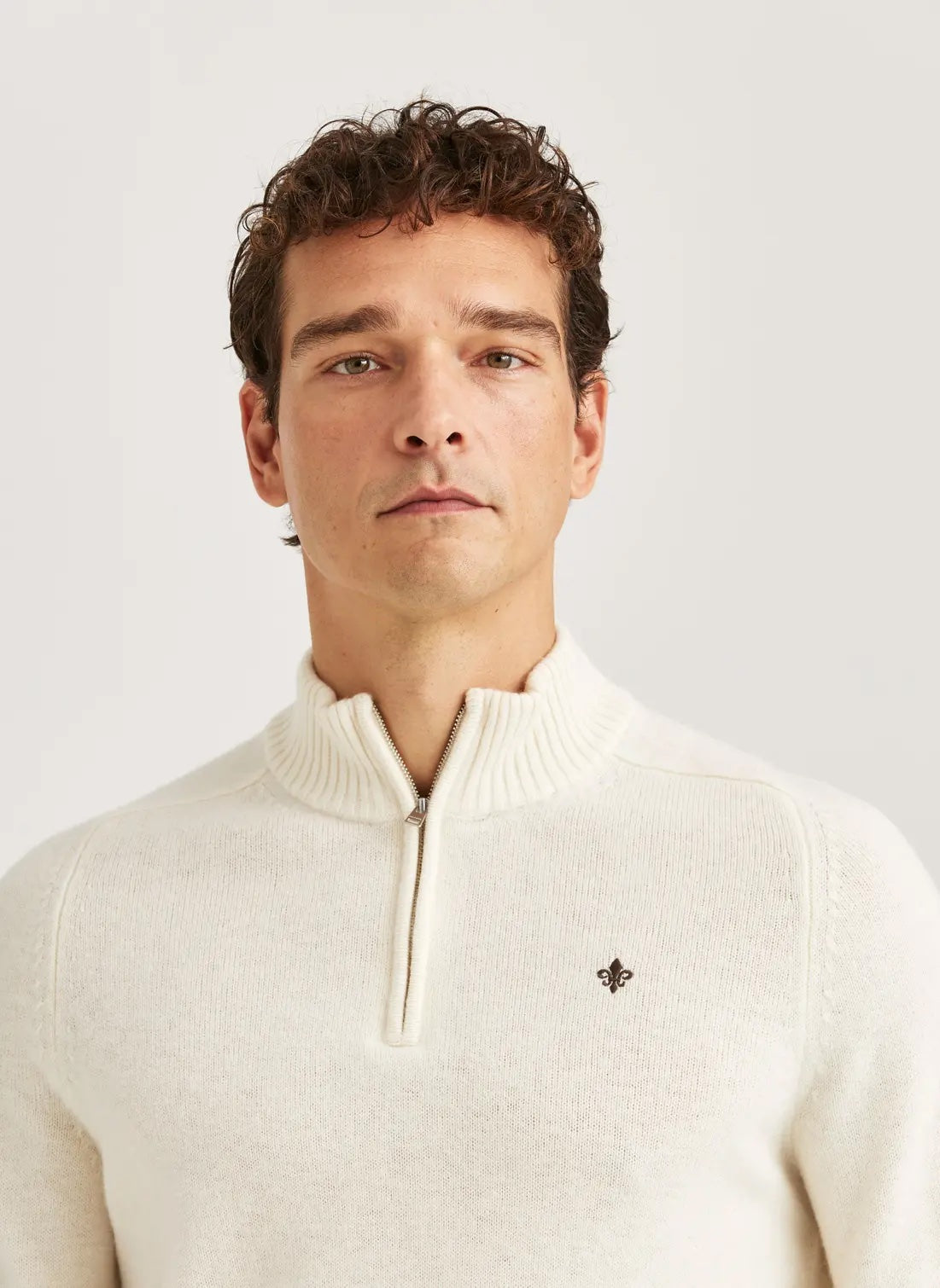 New Hertford Half Zip - Off White