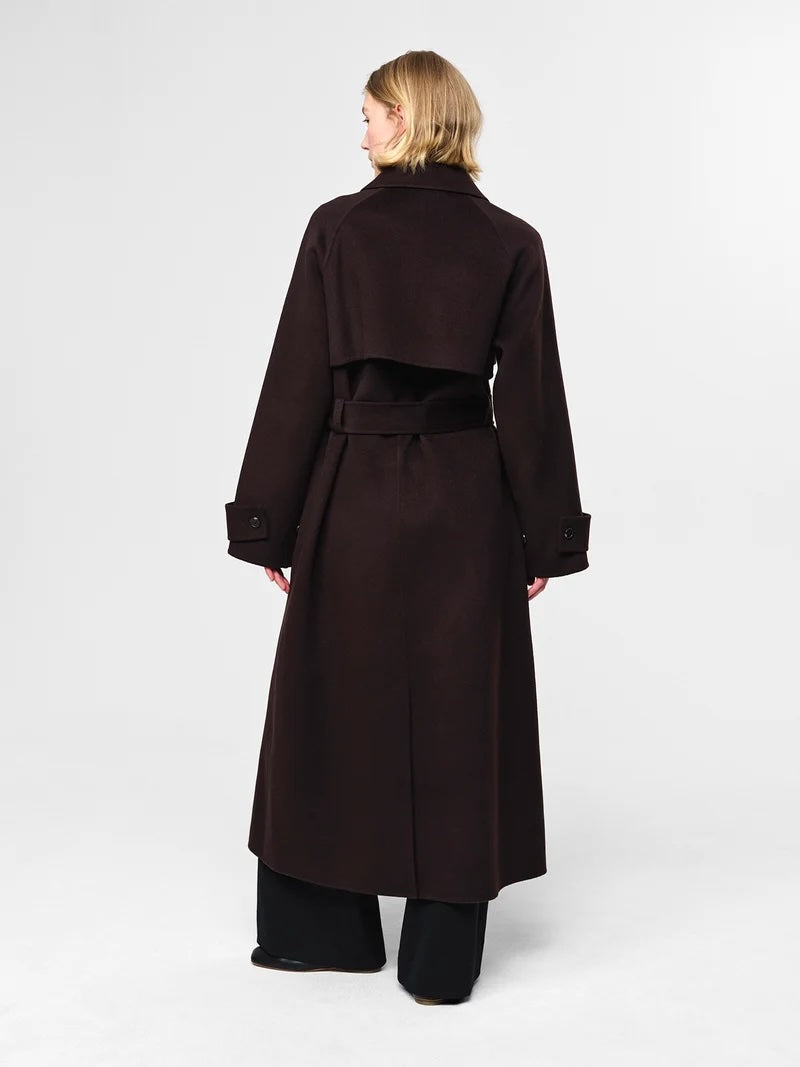 Thale Wool Trenchcoat Dark Brown