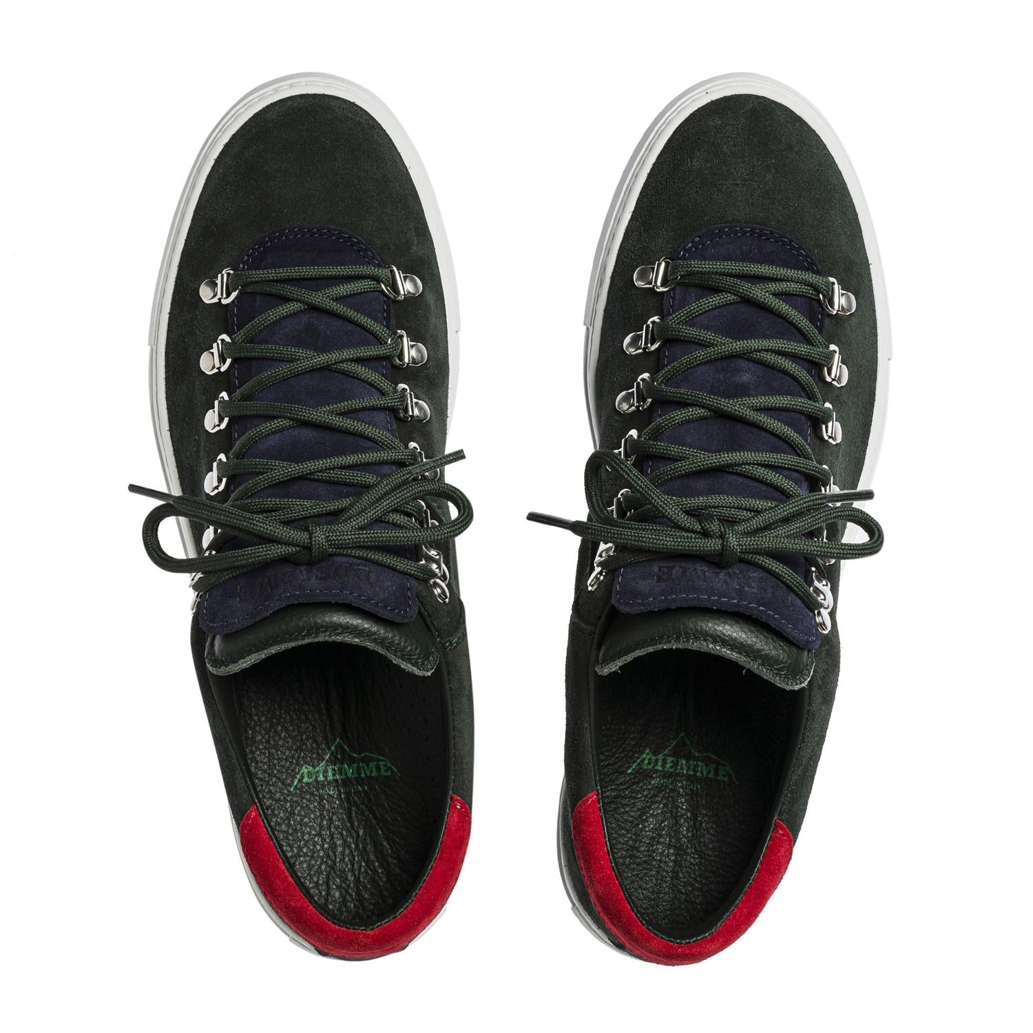 Marostica Low - Bottle Green Mix Suede