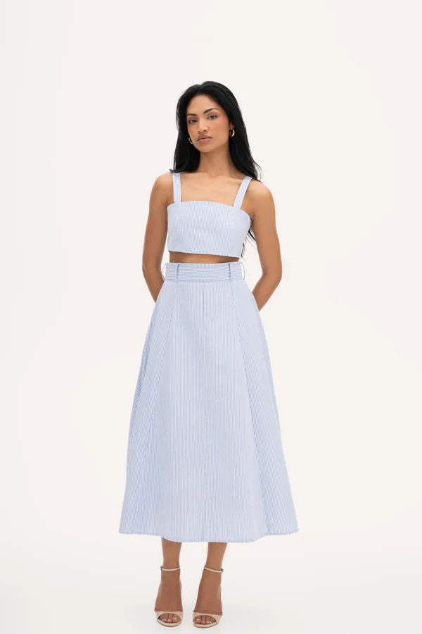 Rhea Midi Skirt Blue