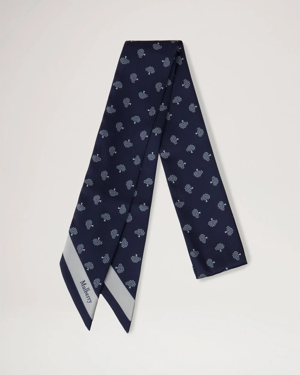 Mulberry Tree Skinny Scarf Navy 6 x 120