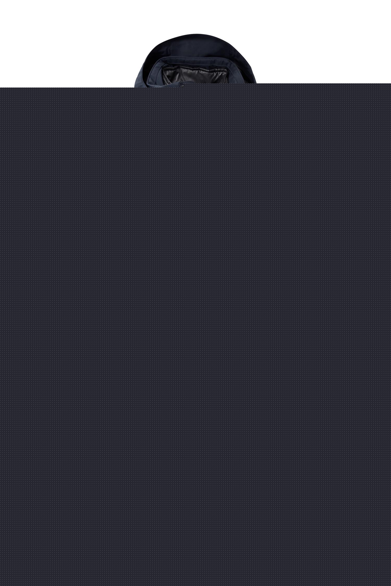 Black Storm Coat - Navy