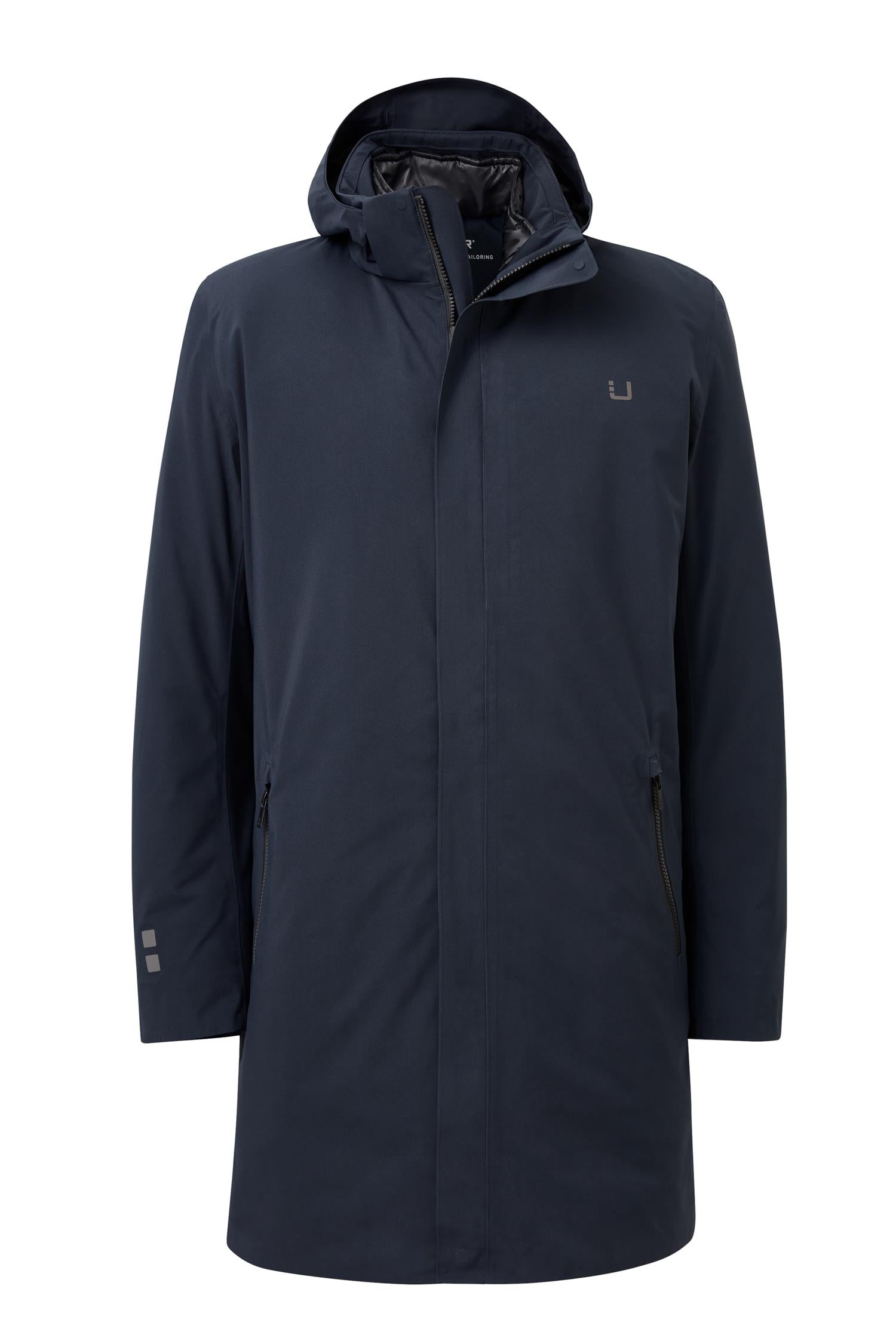 Black Storm Coat - Navy
