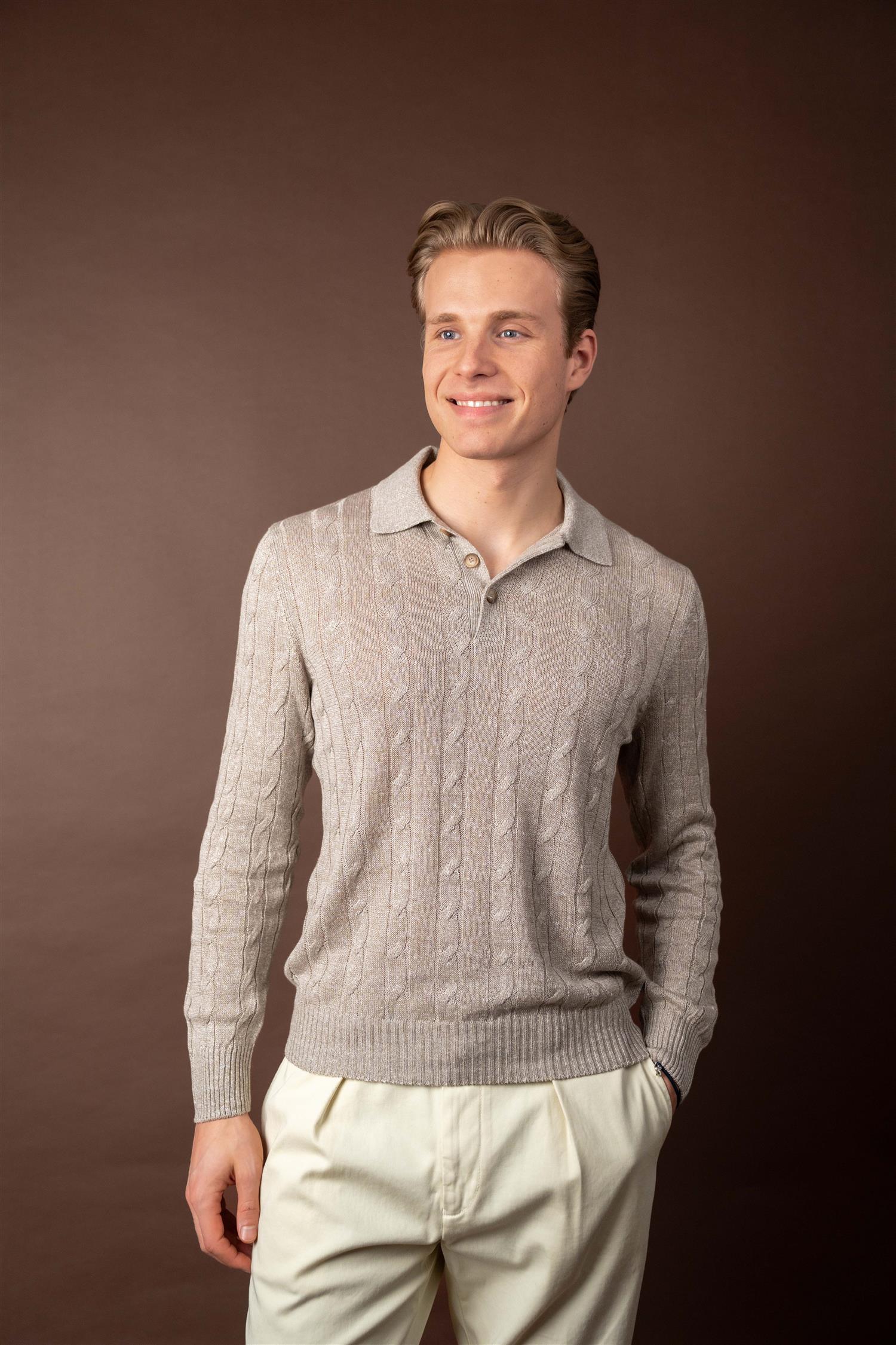 LS Polo Cabel Linen - Beige