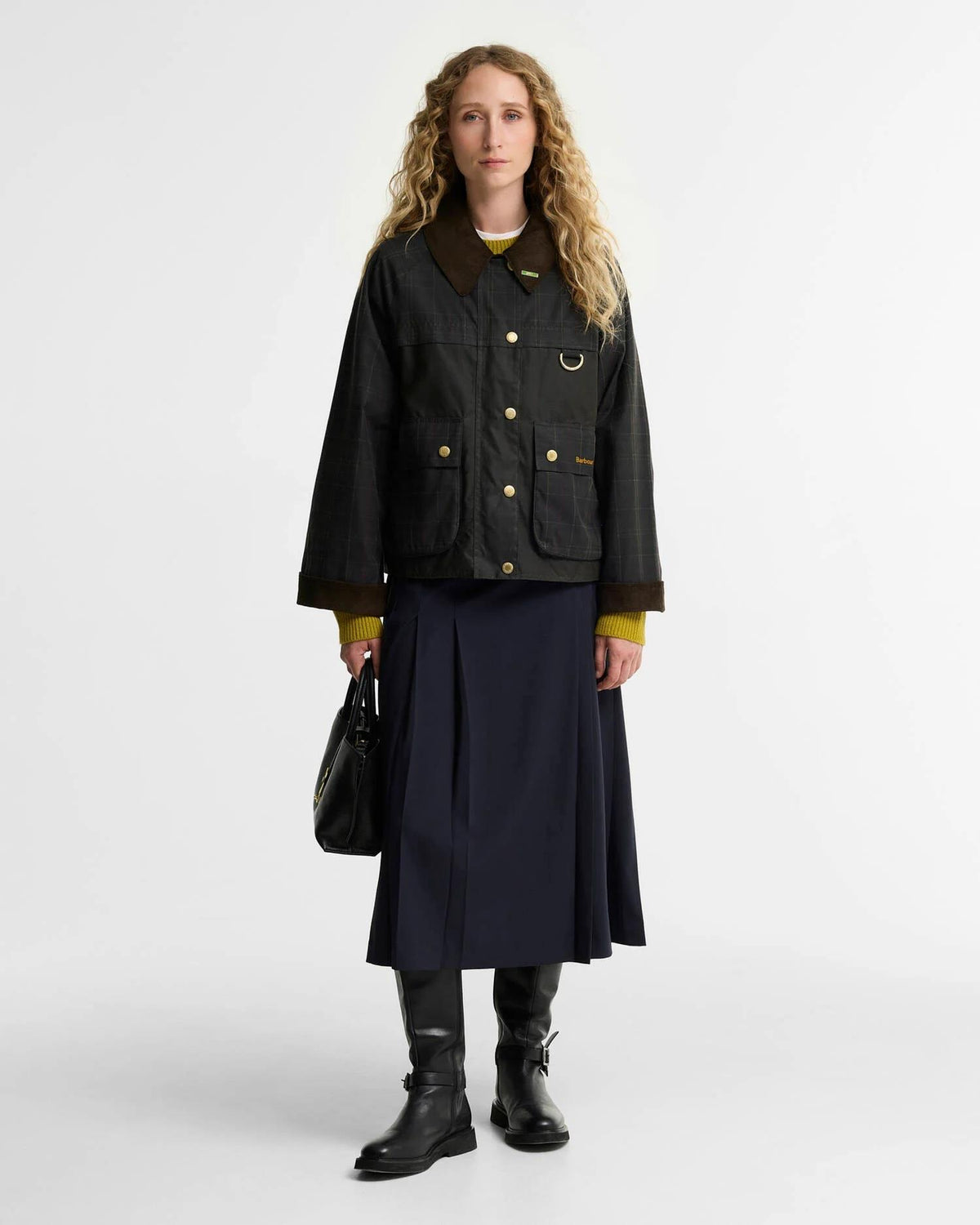 Tartan Reimagined Icons Tartan Spey Waxed Jacket Olive