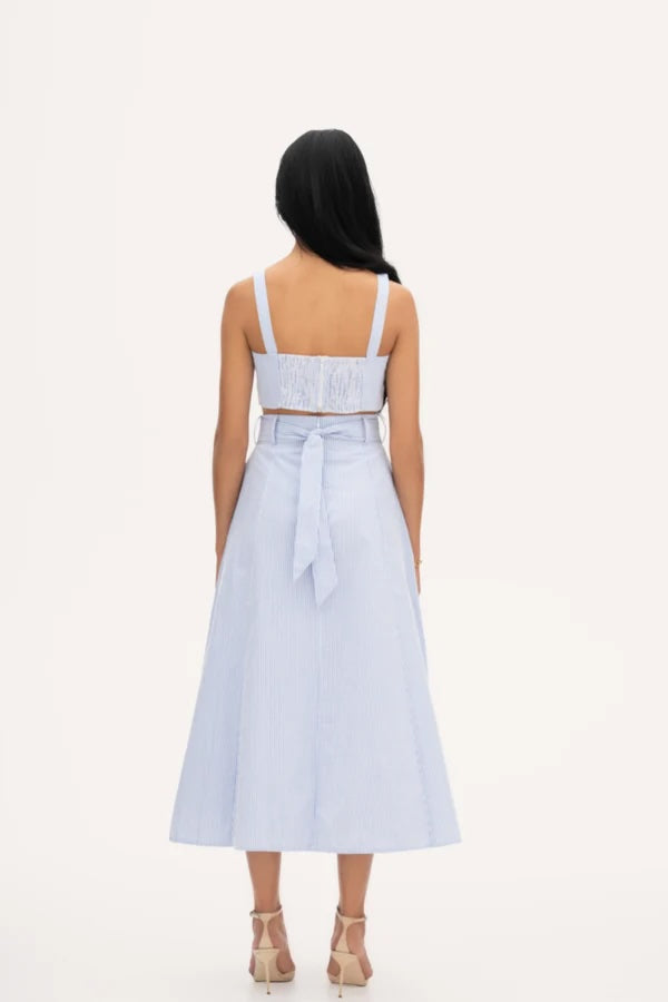 Rhea Midi Skirt Blue