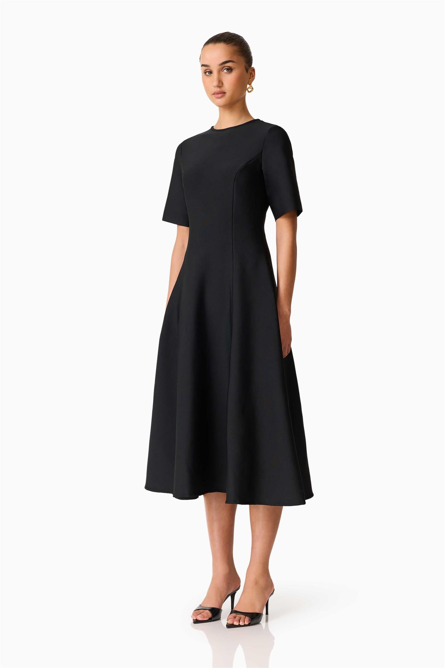 Audrey Midi Dress Black