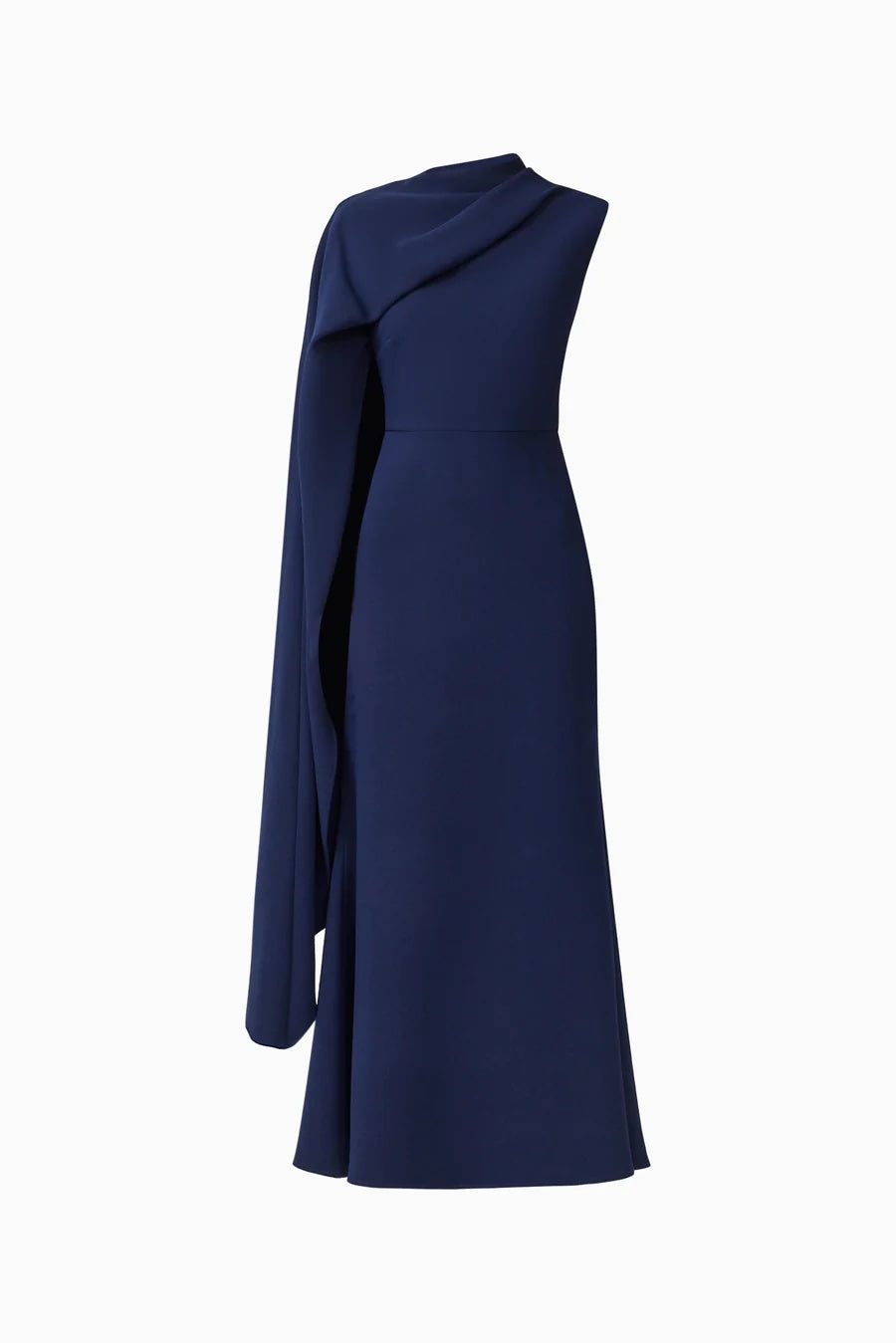 Leonora Asymmetric Cape Dress