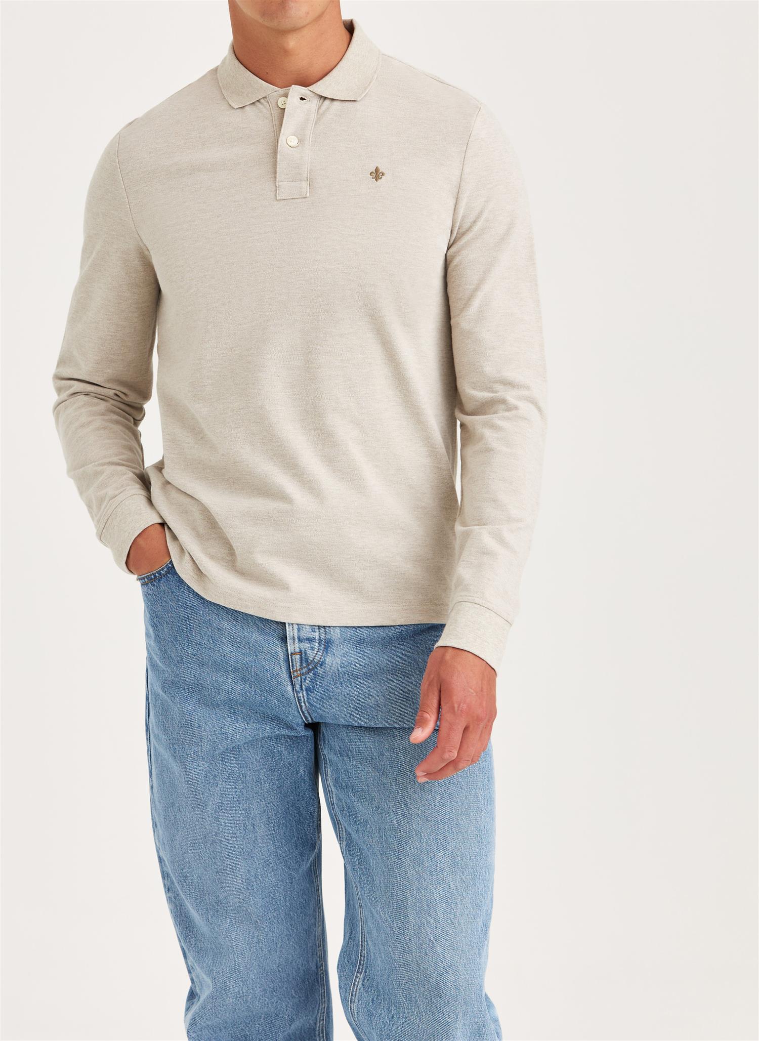 Camden LS Polo Shirt - Khaki
