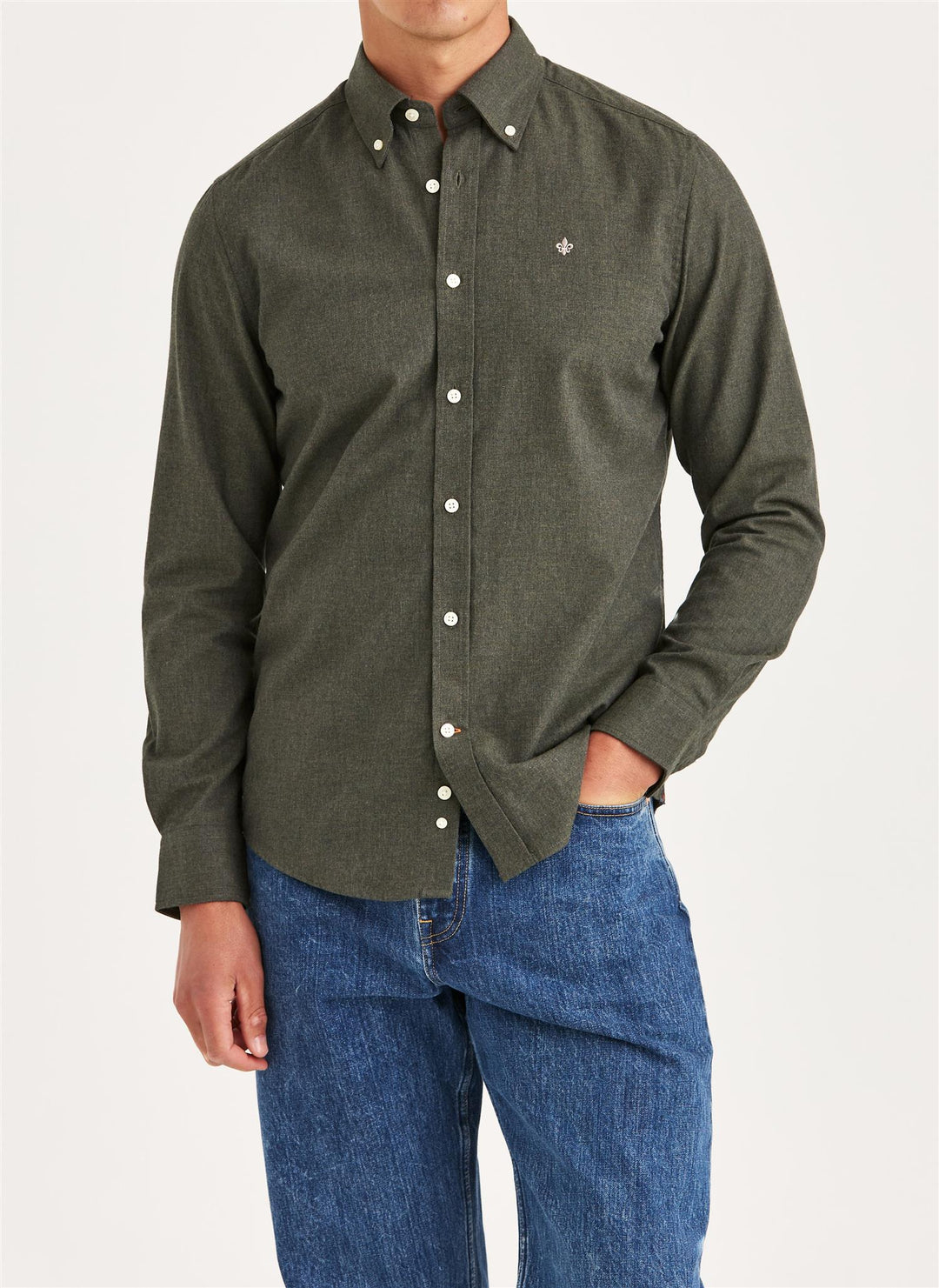Watts Flannel Shirt - Olive