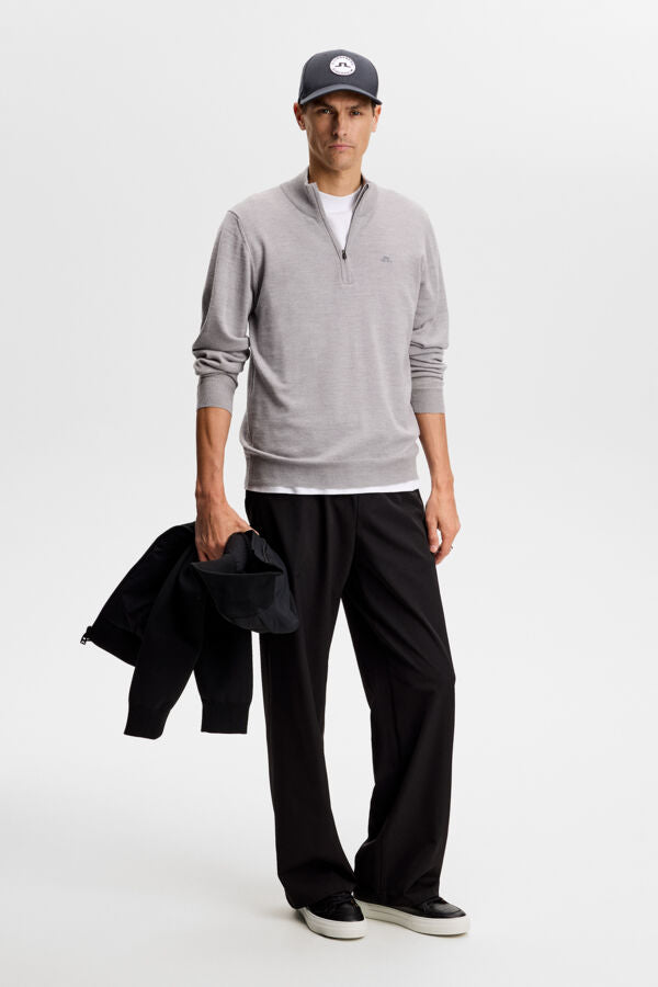 Kiyan Quater Zip - Light Grey