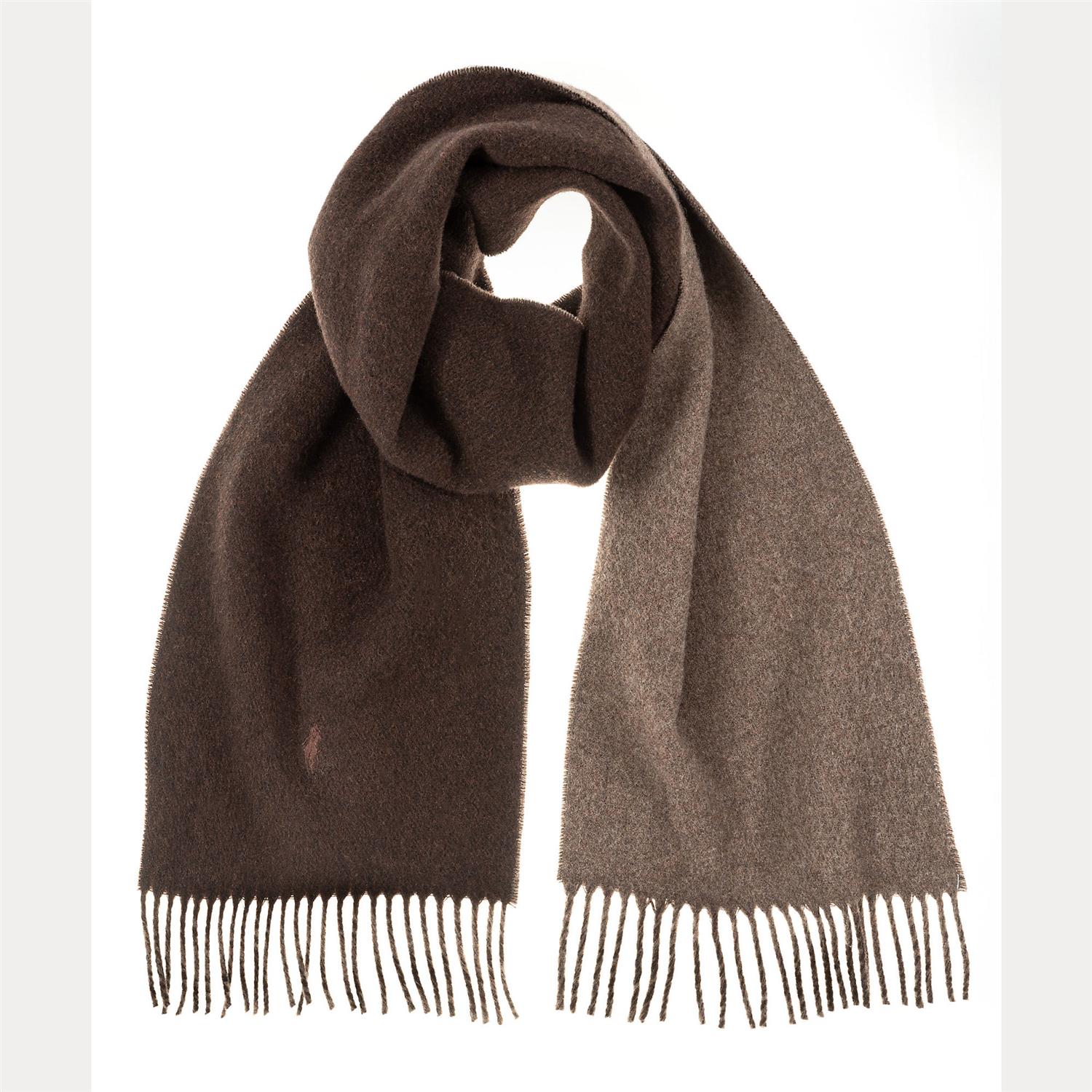 Double Wool Scarf Long Nutmeg/Brown