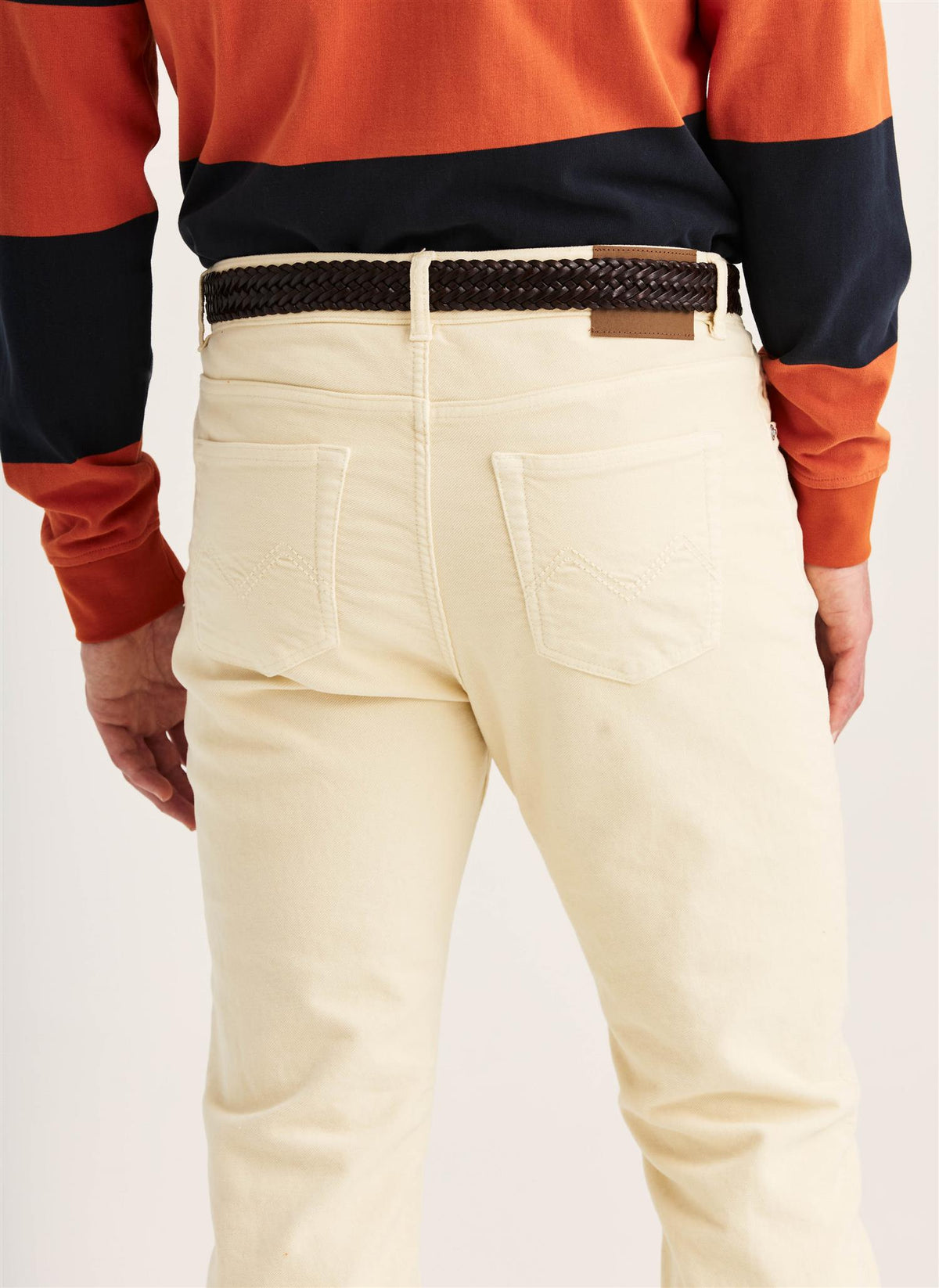 James Winter Twill 5-Pocket - Off White