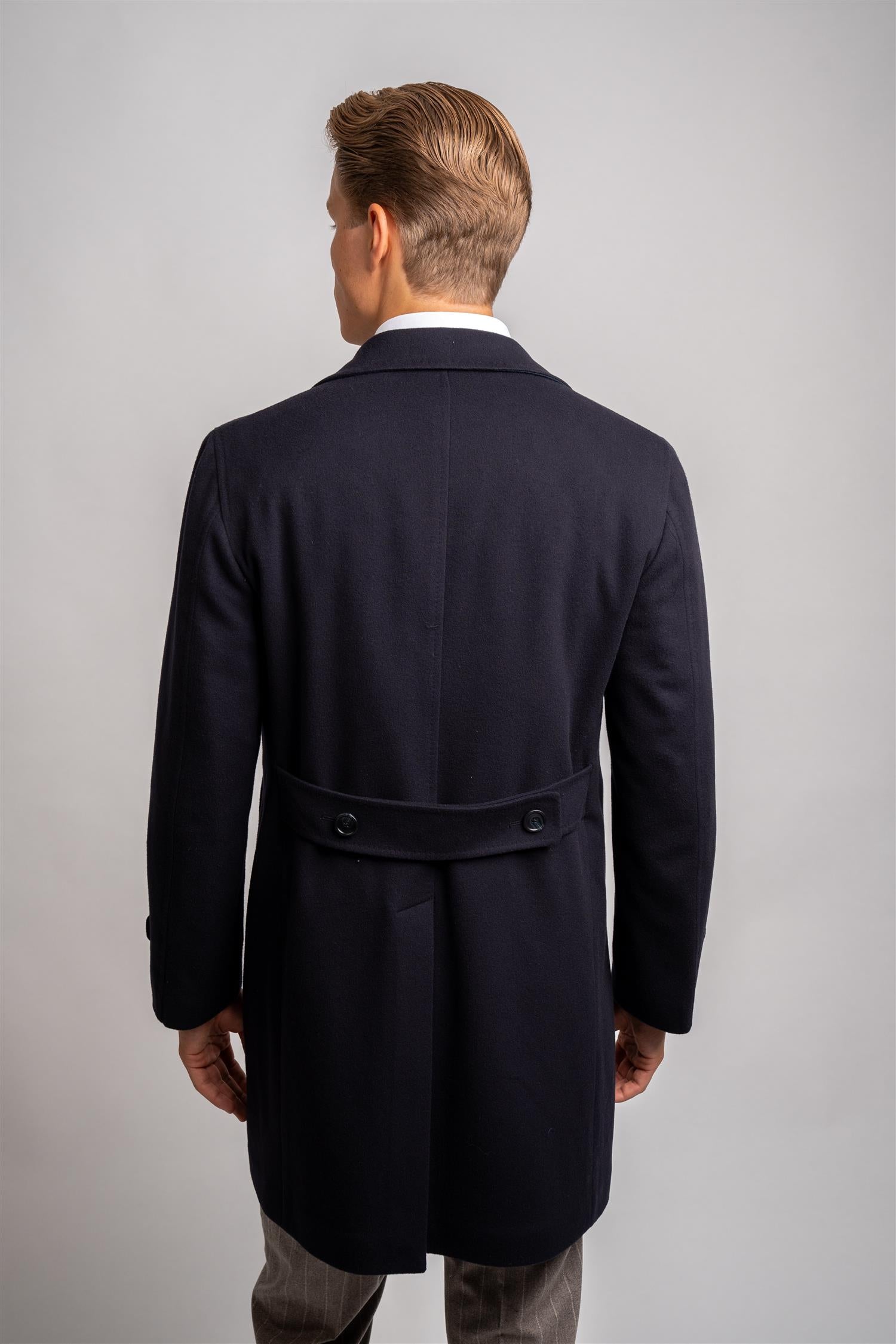 Thomas Coat Wool/Cashmere - Navy