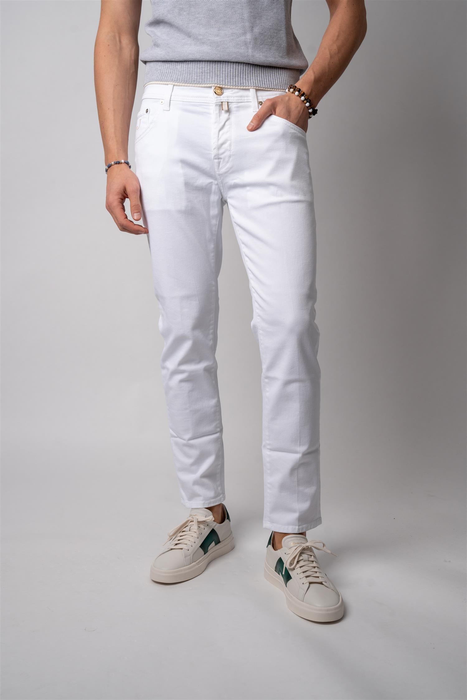 Slim Cropped Carrot - Hvit