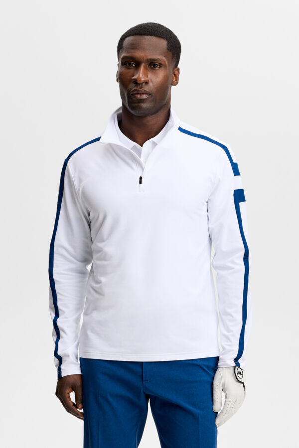 Keaton Quater Zip - White