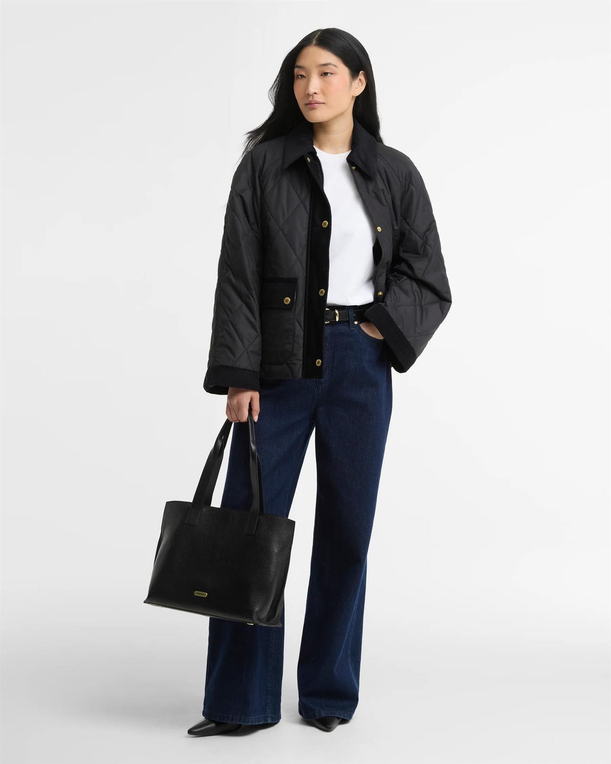 Barbour kilnwick Quilt Black