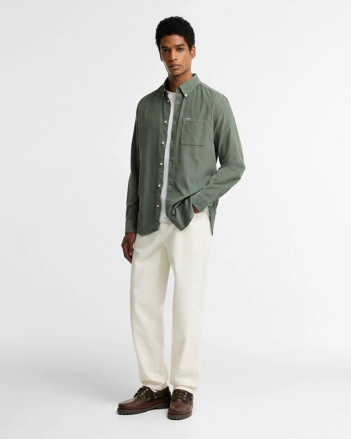 Ramsey Cord Shirt - Green