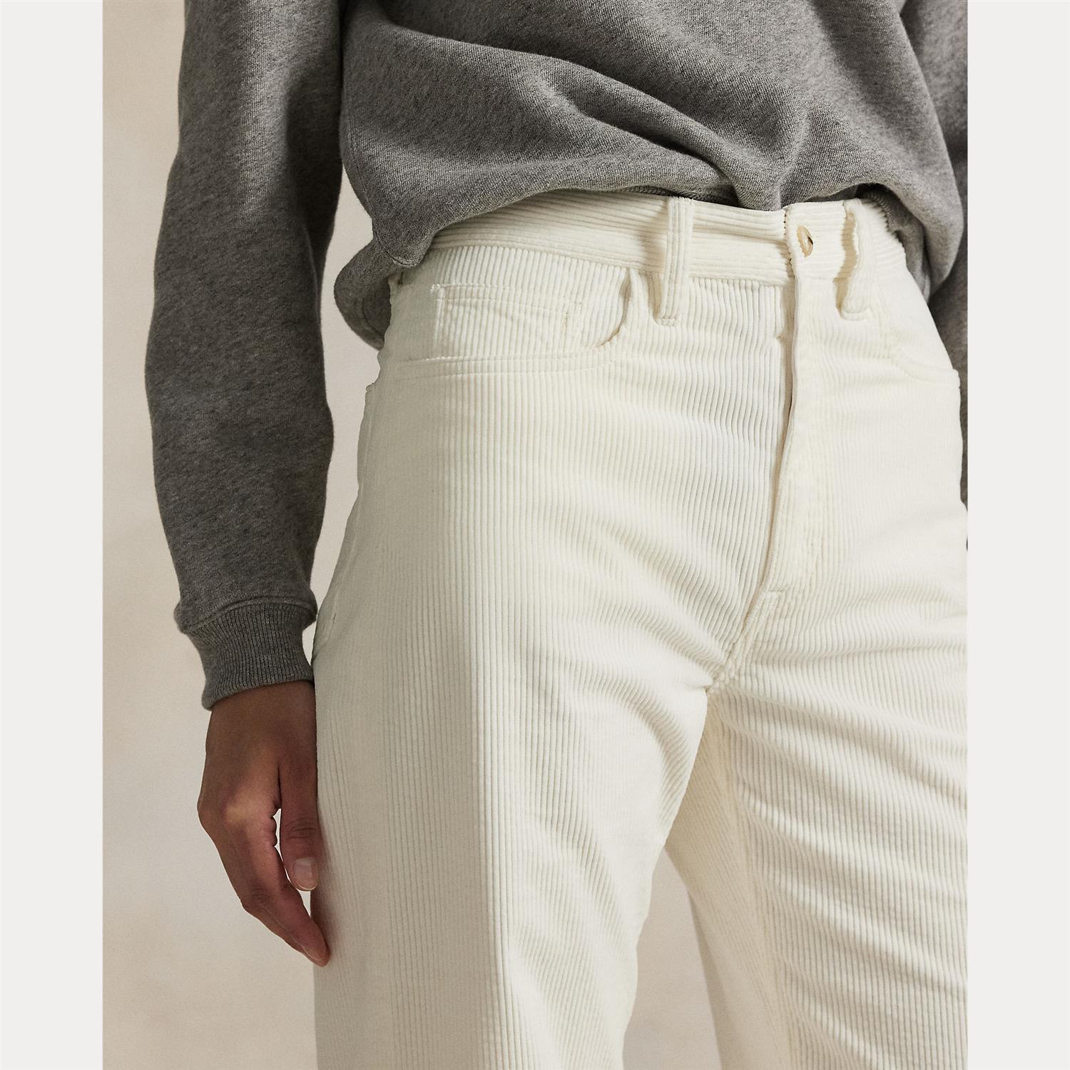 Woven Wide Leg Pants Warm White