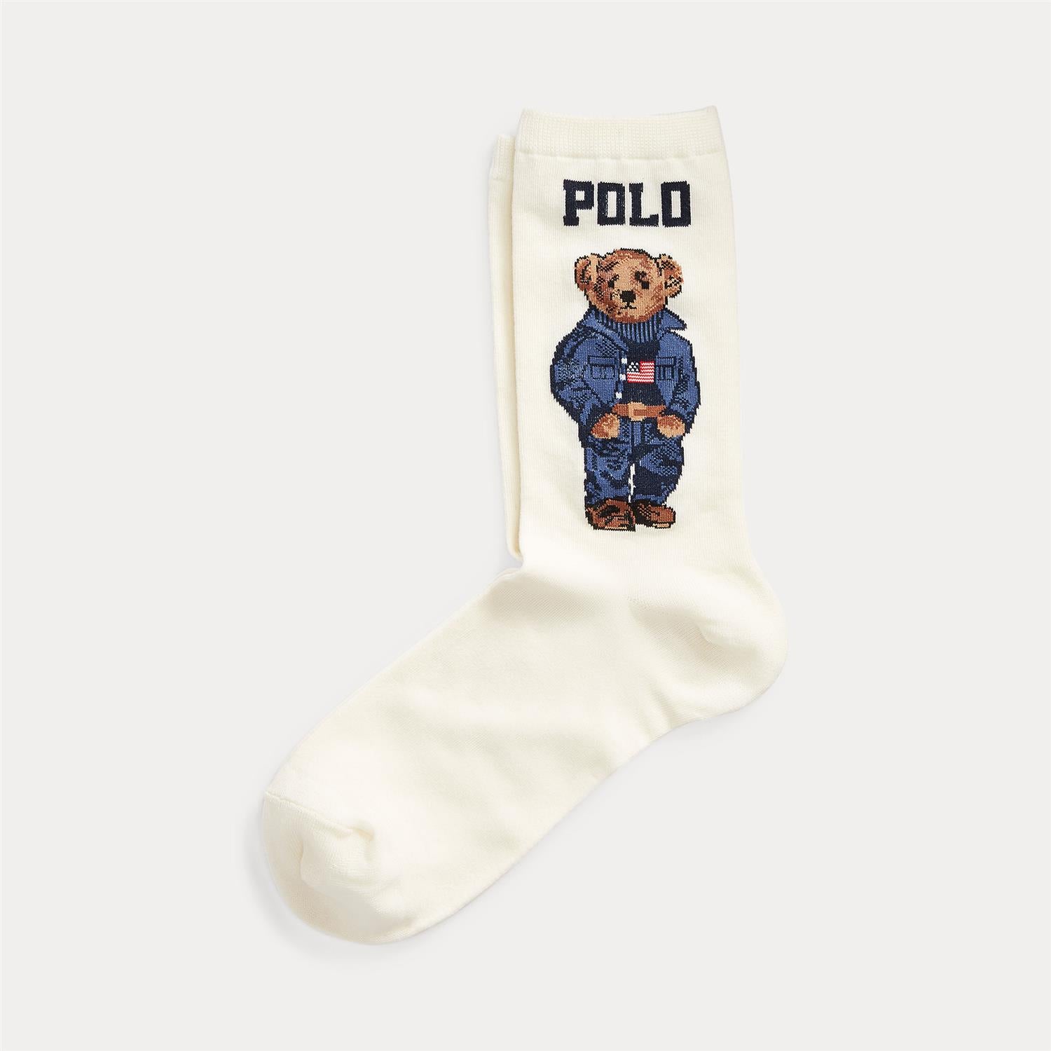 POLO BEAR CREW SOCKS SINGLE