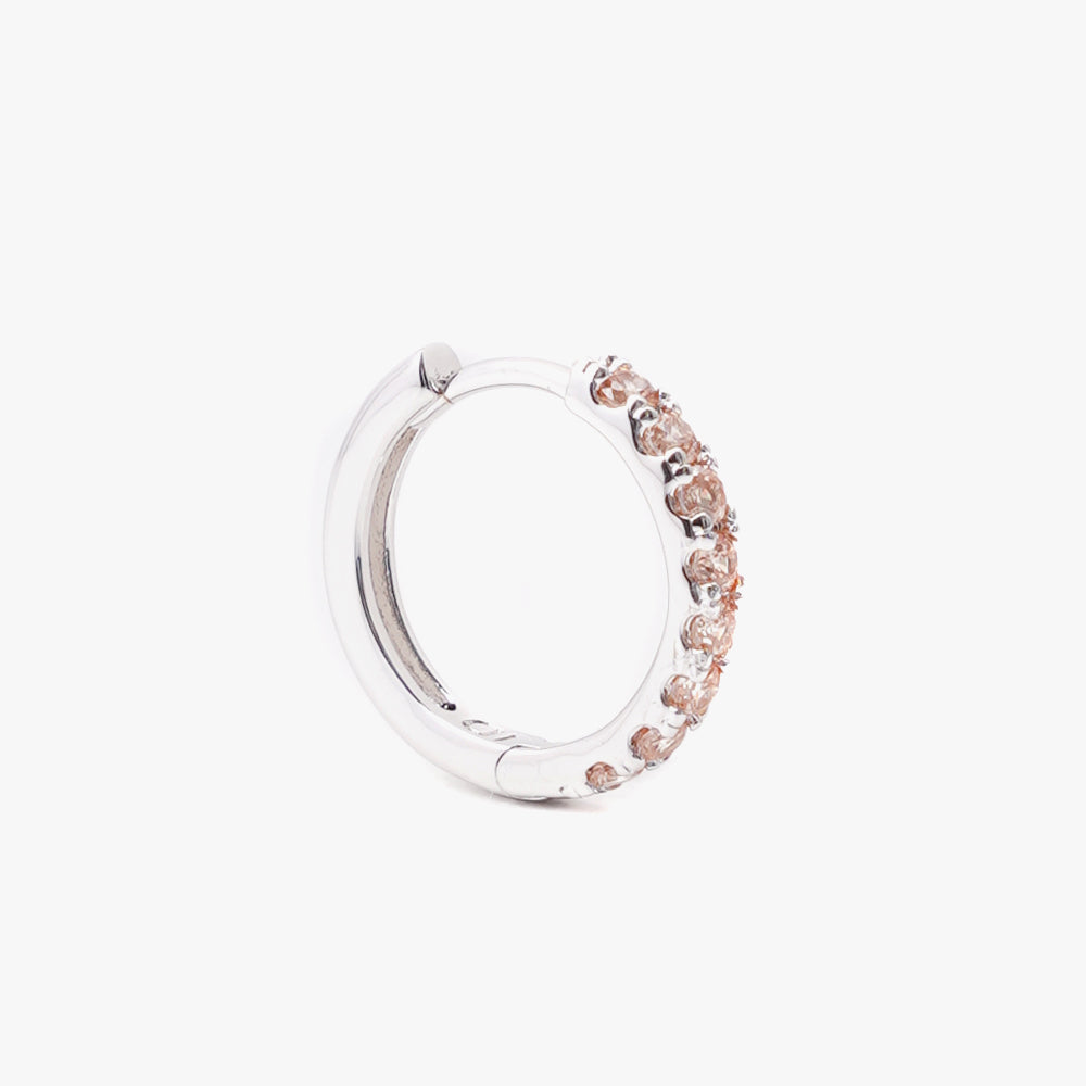 Mini Hoop 12mm Beige Siler