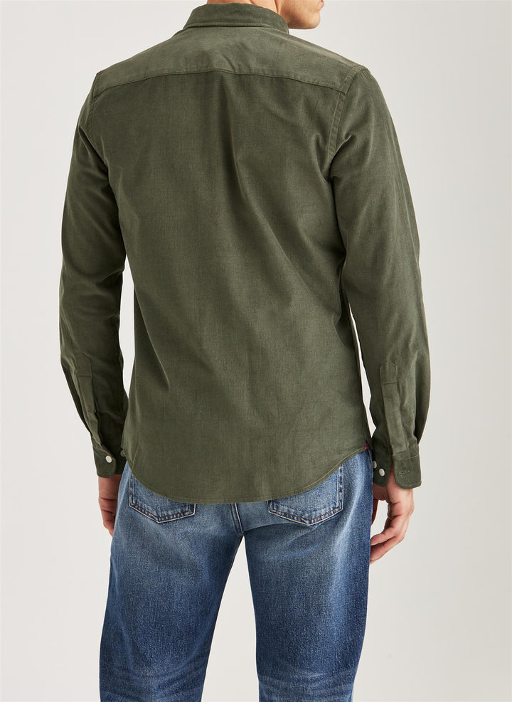Douglas Cord Shirt - Oliven