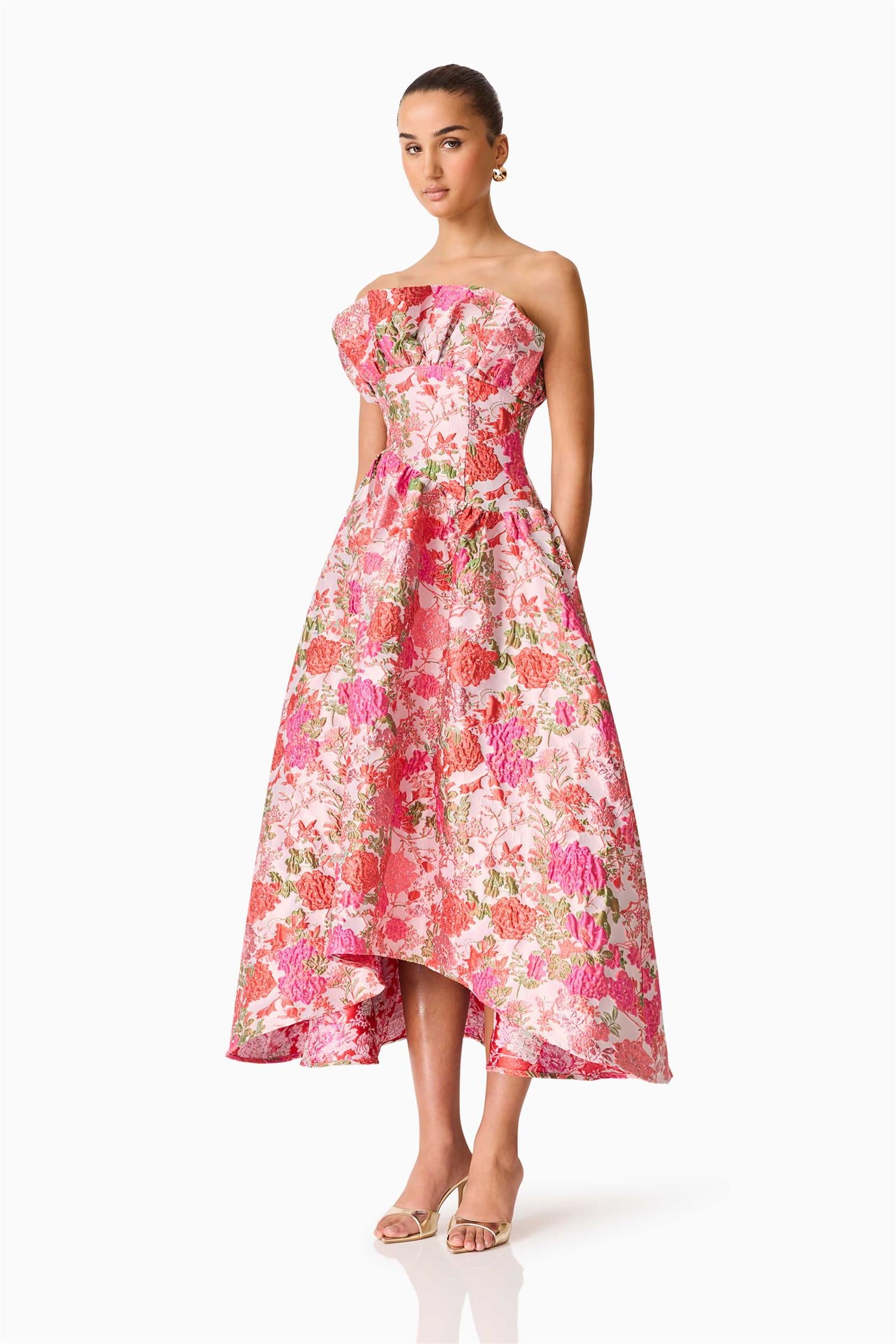 Floralie Strapless Gown