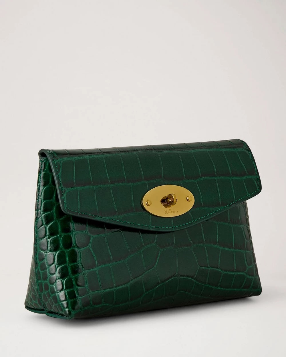 Darley Cosmetic Pouch Emerald Shiny Croc