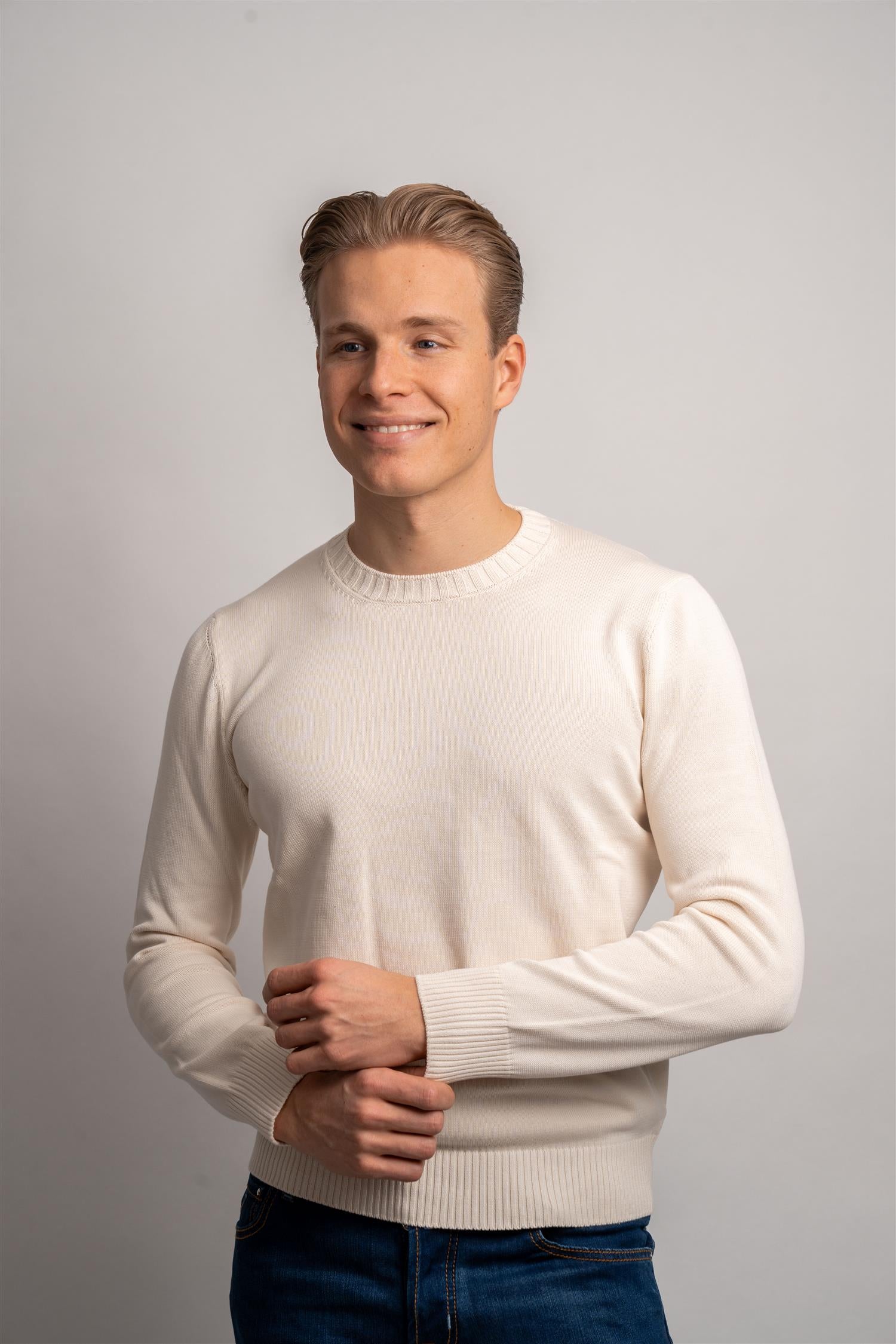 Cotton Crewneck - Off-White