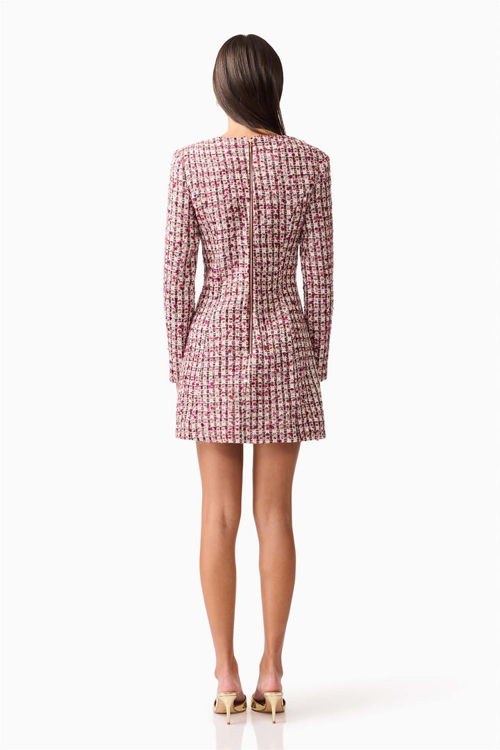 Bianca Long Sleeve Mini Dress Berry Multi
