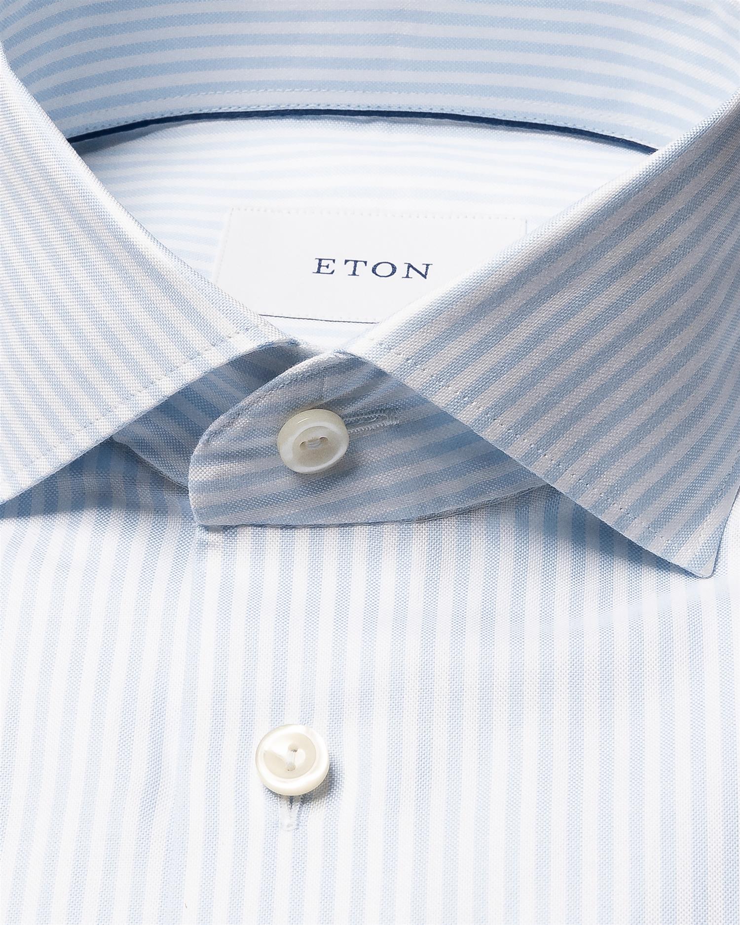 Benegal Stripe Signature Oxford Shirt - Light Blue