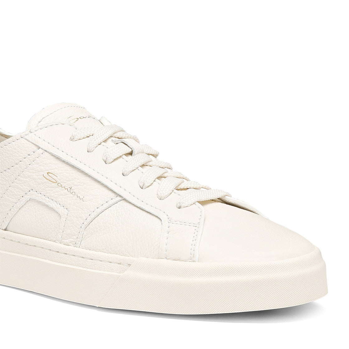 Double Buckle Sneaker - White