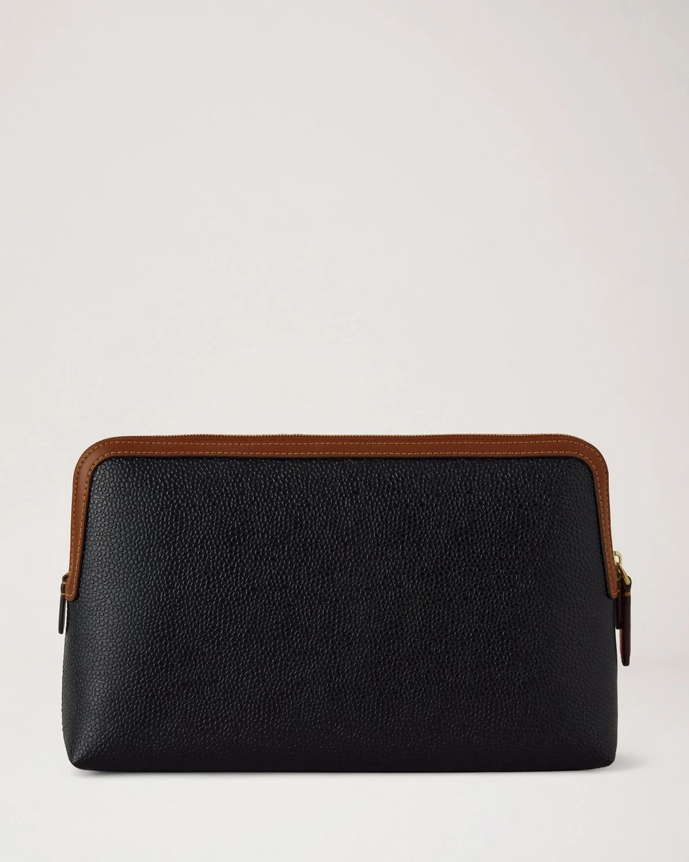 Medium Cosmetic Pouch Black & Cognac Bio Based Scotchgrain