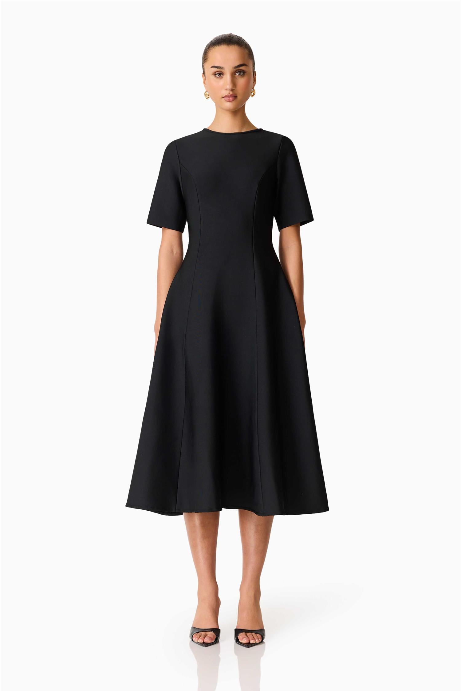 Audrey Midi Dress Black