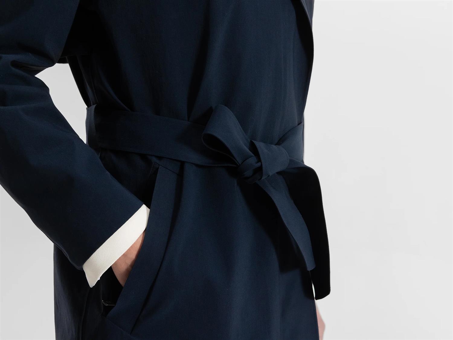 Skylar Trench Coat Navy