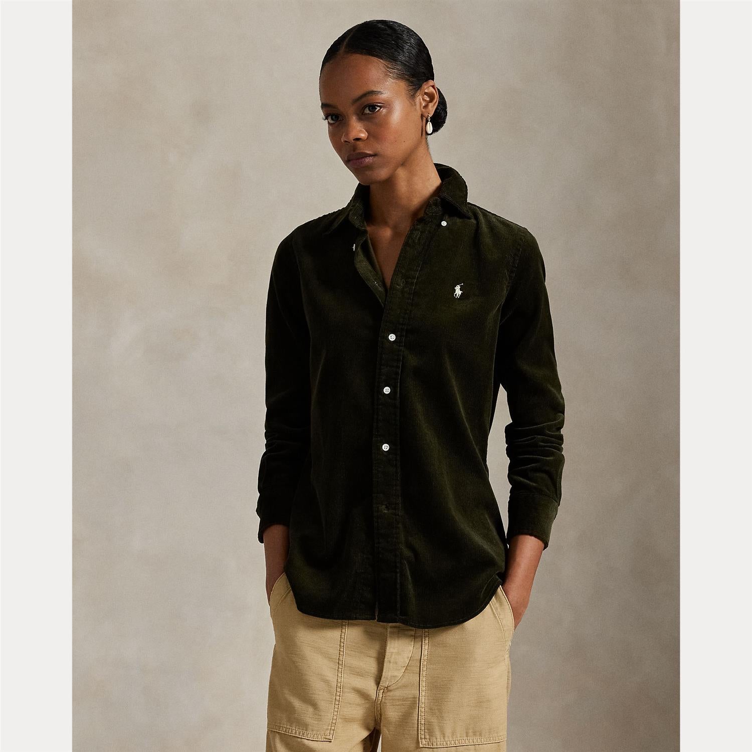 Woven Sport Shirt Olive