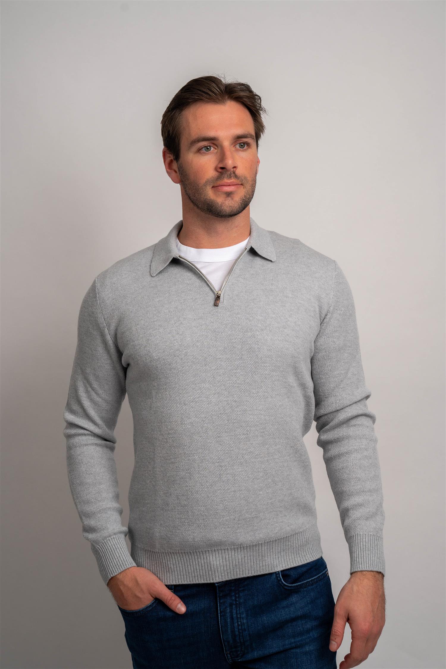 Half Zip - Grey