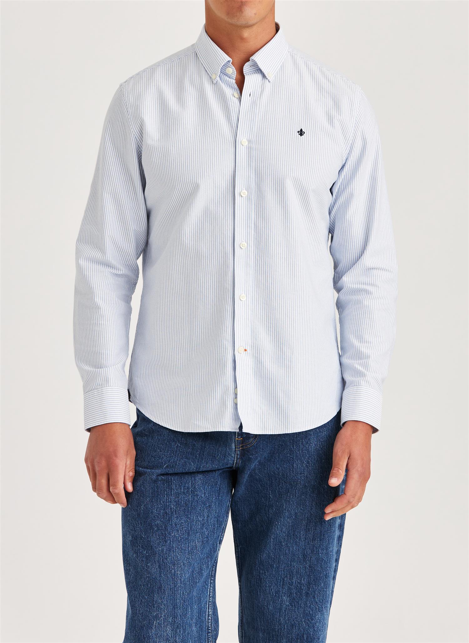 Oxford Striped BD Shirt - Light Blue