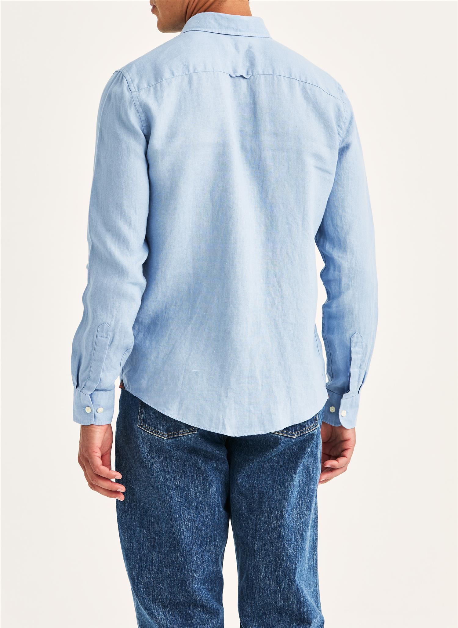 Douglas Linen Shirt Classi Fi - Light Blue