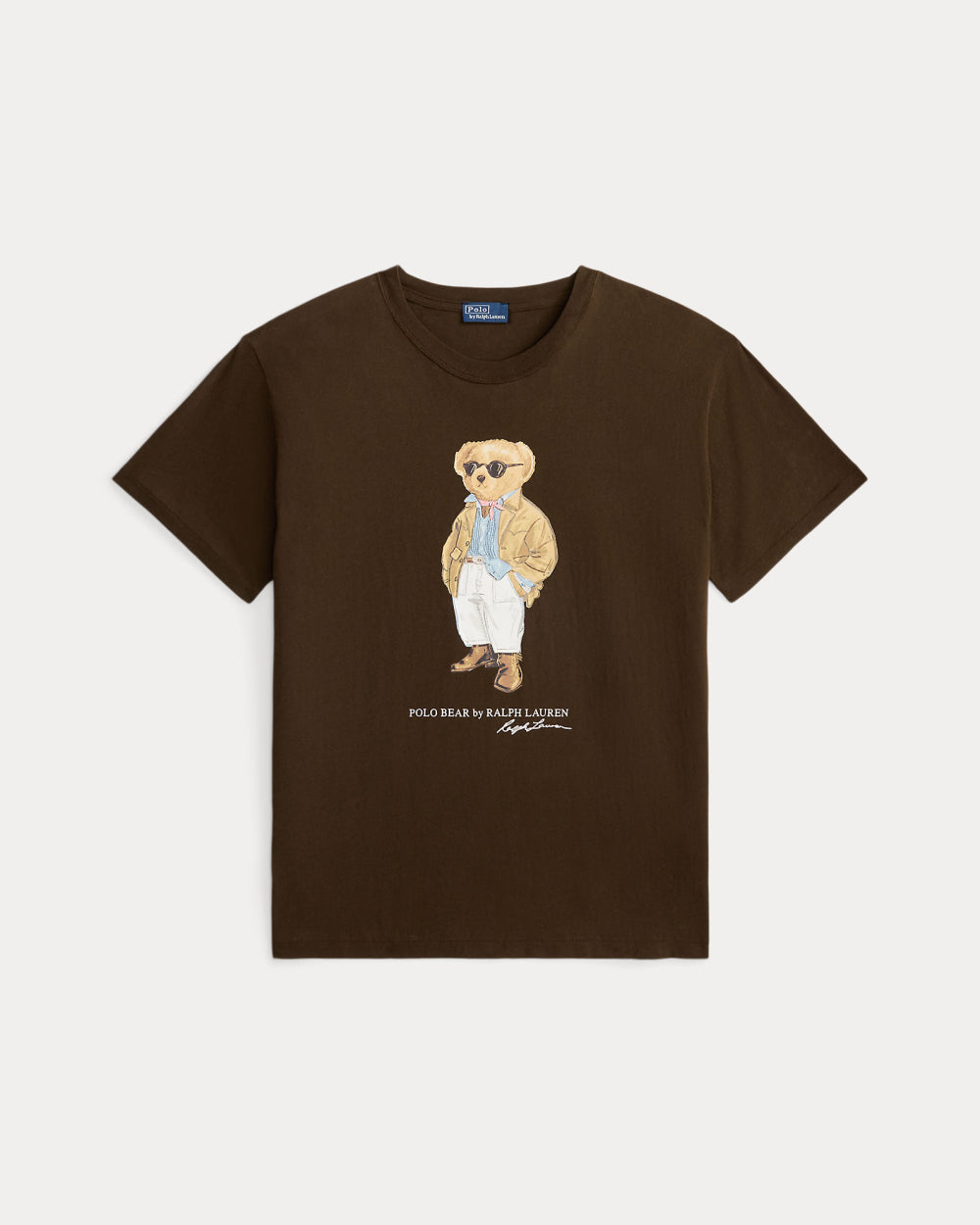 Polo Bear Cotton Jersey Tee Dark Brown