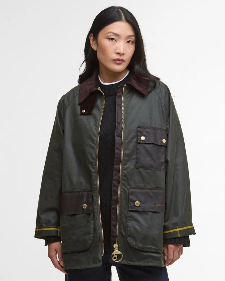 Luella Wax Jacket - Olive