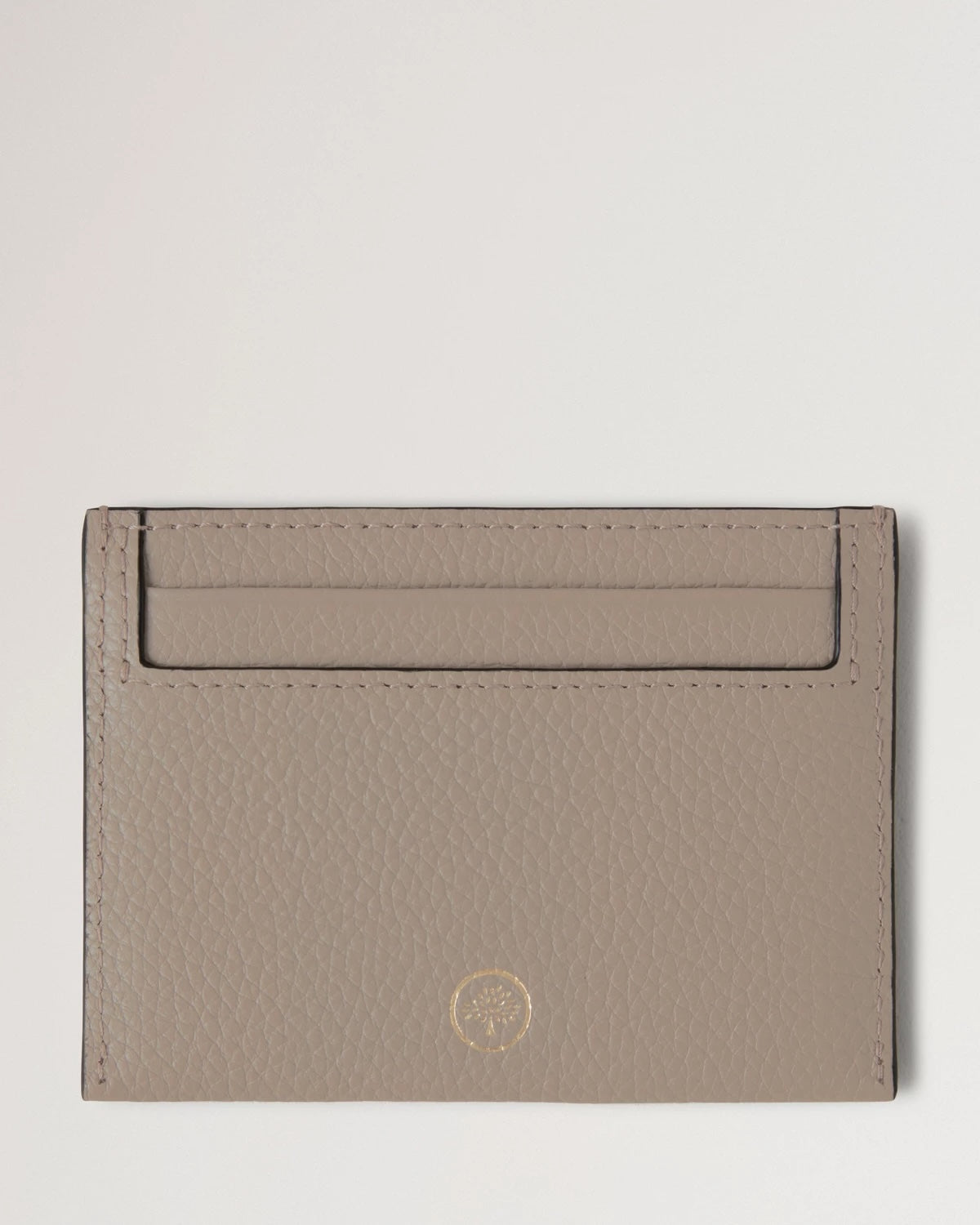 Credit Card Slip Cashmere Taupe Small Classic Grain