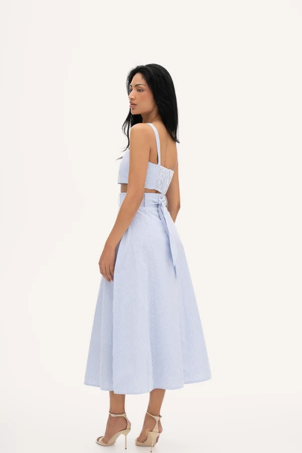 Rhea Midi Skirt Blue