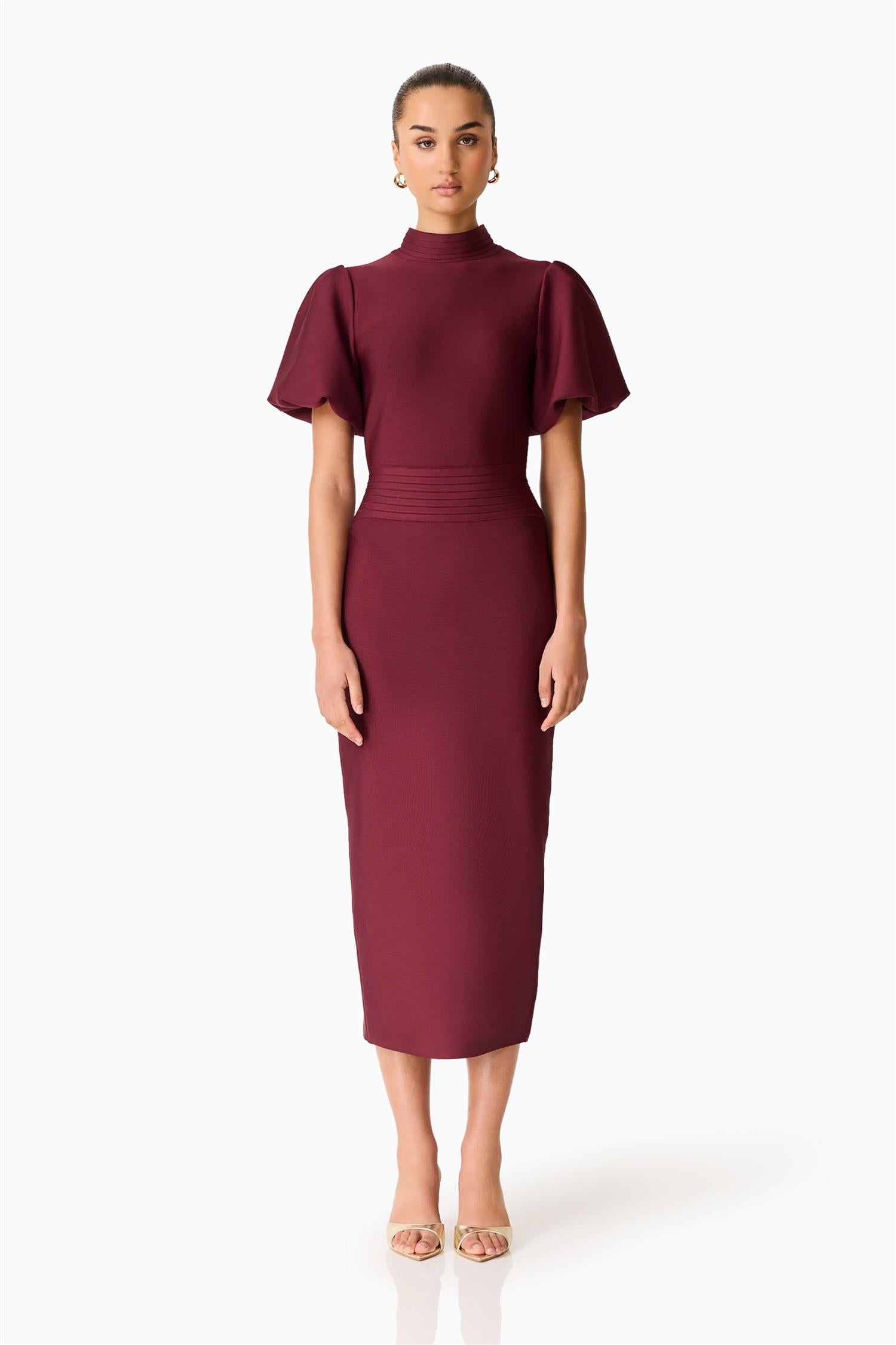 Ella Midi Dress Berry