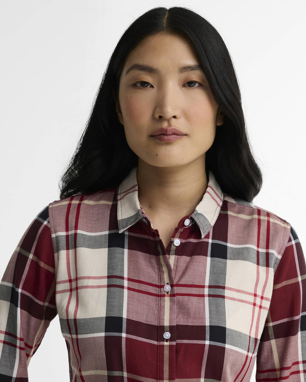 Bredon Regular Long-Sleeved Shirt - Cardinal Tartan